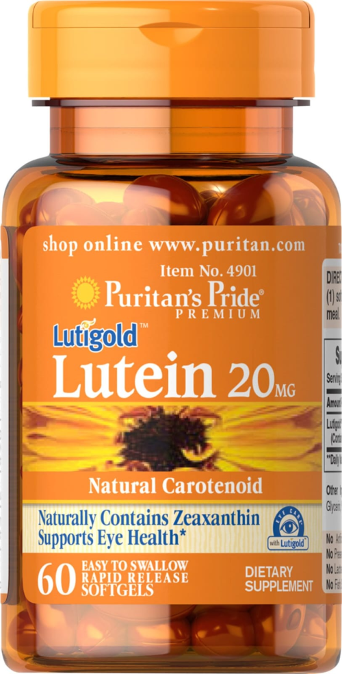 DIETARY SUPPLEMENT LUTEIN 20 MG