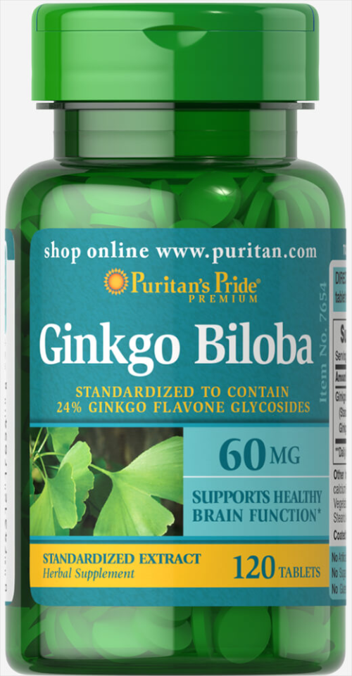 HERBAL SUPPLEMENT GINKGO BILOBA 60 MG