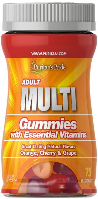 DIETARY SUPPLEMENT ADULT MULTI GUMMIES WITH ESSENTIAL VITAMINS