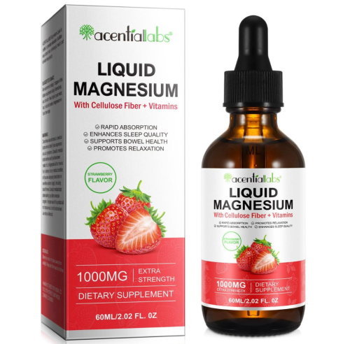 DIETARY SUPPLEMENT LIQUID MAGNESIUM WITH CELLULOSE FIBER+VITAMINS