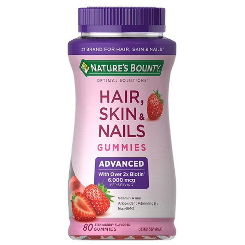 DIETARY SUPPLEMENT-HAIR, SKIN &amp; NAILS GUMMIES-WITH OVER 2X BIOTIN