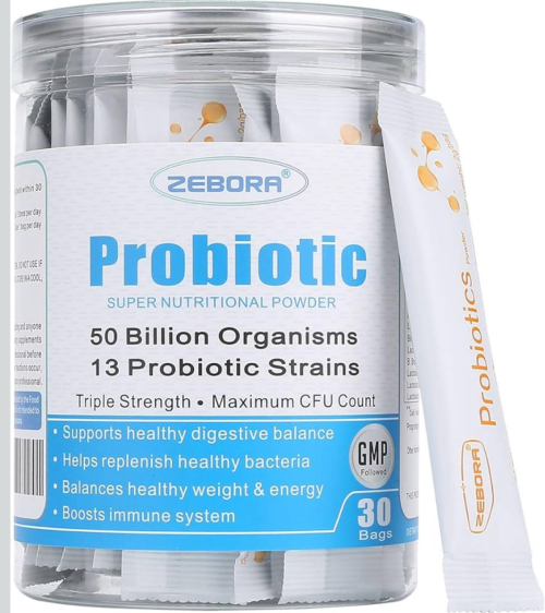 DIETARY SUPPLEMENT PROBIOTIC WITH PREBIOTICS 50 BILLION CFUS 13 PROBIOTICS STRAINS